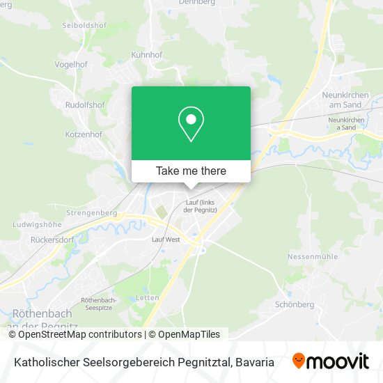 Карта Katholischer Seelsorgebereich Pegnitztal