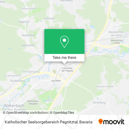 Карта Katholischer Seelsorgebereich Pegnitztal