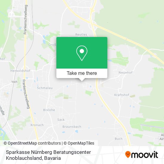 Sparkasse Nürnberg Beratungscenter Knoblauchsland map