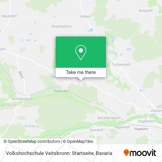 Карта Volkshochschule Veitsbronn: Startseite