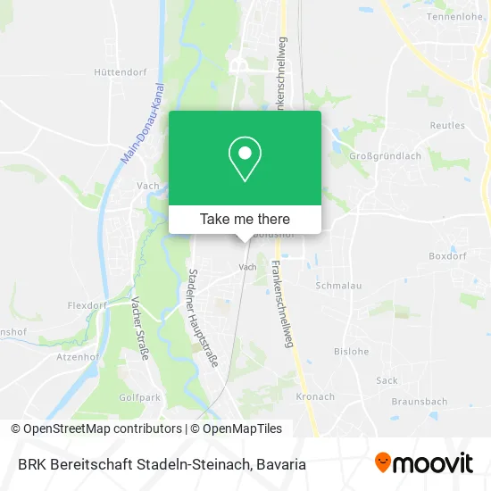 Карта BRK Bereitschaft Stadeln-Steinach