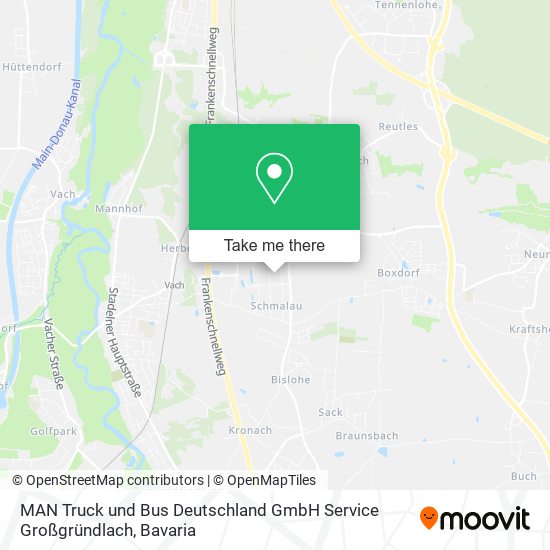 MAN Truck und Bus Deutschland GmbH Service Großgründlach map