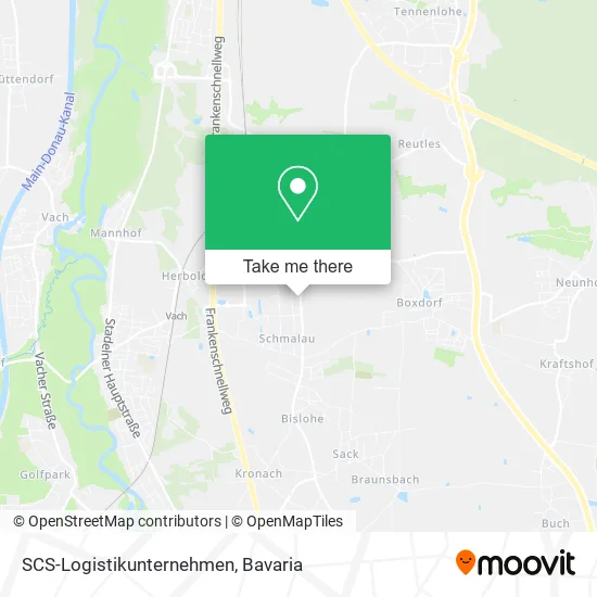 Карта SCS-Logistikunternehmen