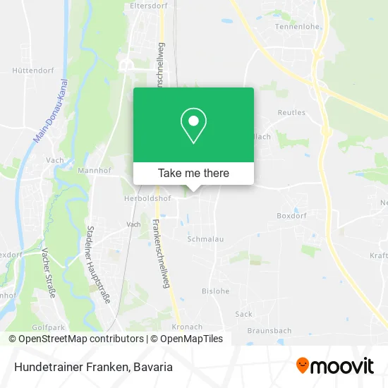 Карта Hundetrainer Franken