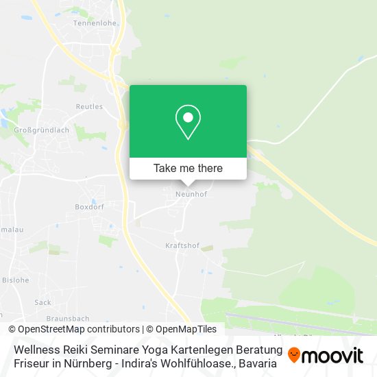 Wellness Reiki Seminare Yoga Kartenlegen Beratung Friseur in Nürnberg - Indira's Wohlfühloase. map