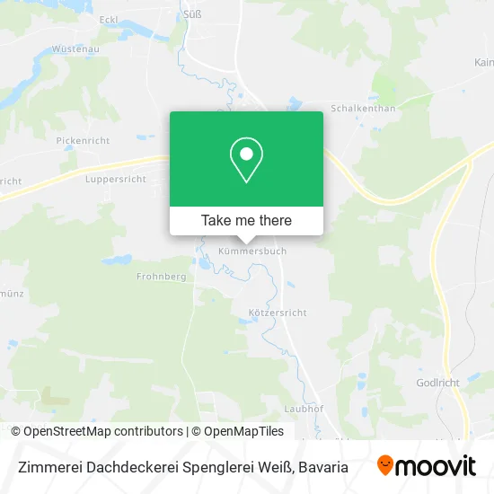 Карта Zimmerei Dachdeckerei Spenglerei Weiß