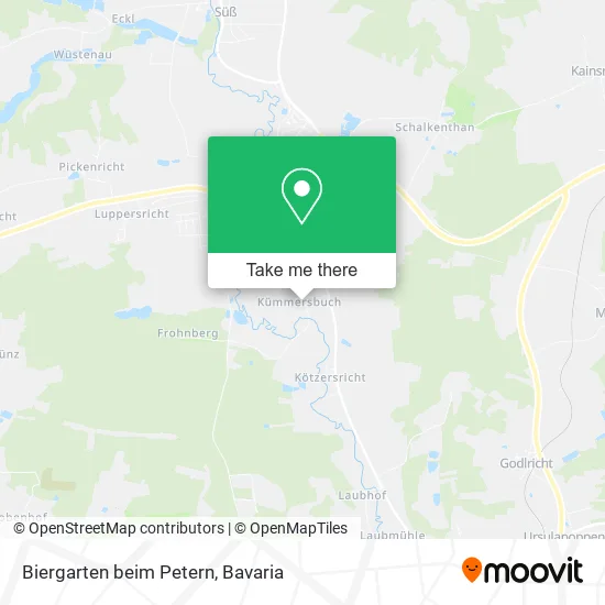Карта Biergarten beim Petern
