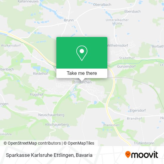 Sparkasse Karlsruhe Ettlingen map