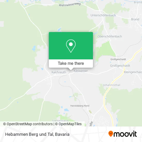 Карта Hebammen Berg und Tal