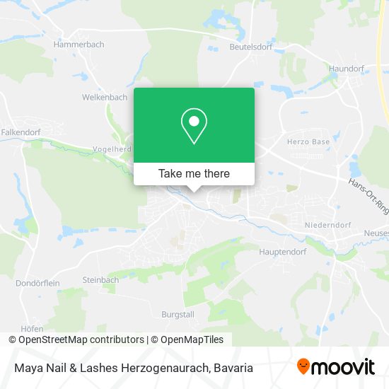 Maya Nail & Lashes Herzogenaurach map