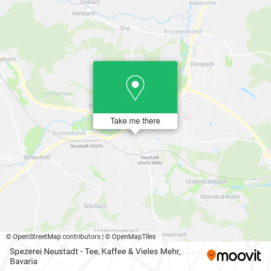 Карта Spezerei Neustadt - Tee, Kaffee & Vieles Mehr