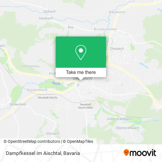 Карта Dampfkessel im Aischtal