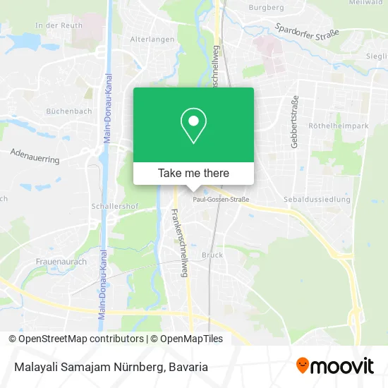 Карта Malayali Samajam Nürnberg