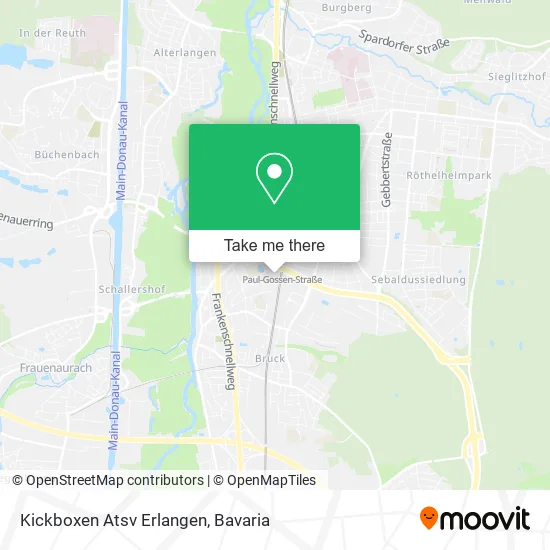 Карта Kickboxen Atsv Erlangen