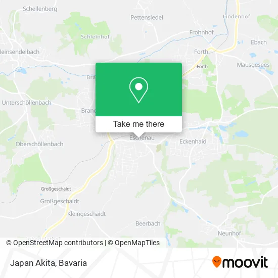 Карта Japan Akita