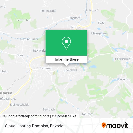 Cloud Hosting Domains map