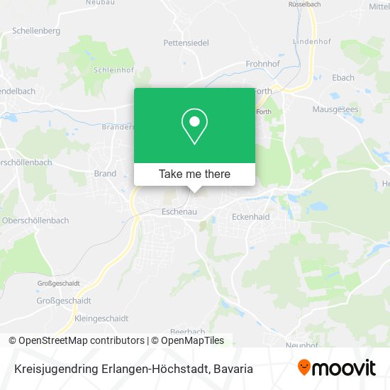 Kreisjugendring Erlangen-Höchstadt map