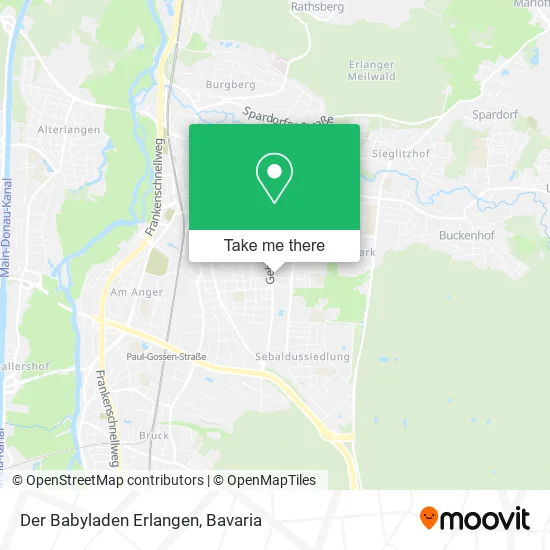 Карта Der Babyladen Erlangen