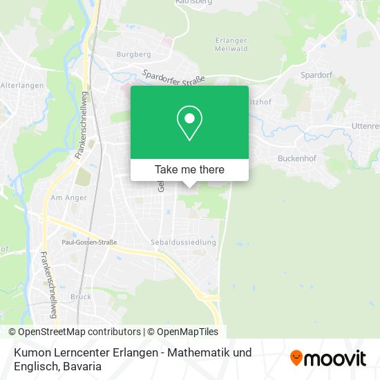 Kumon Lerncenter Erlangen - Mathematik und Englisch map