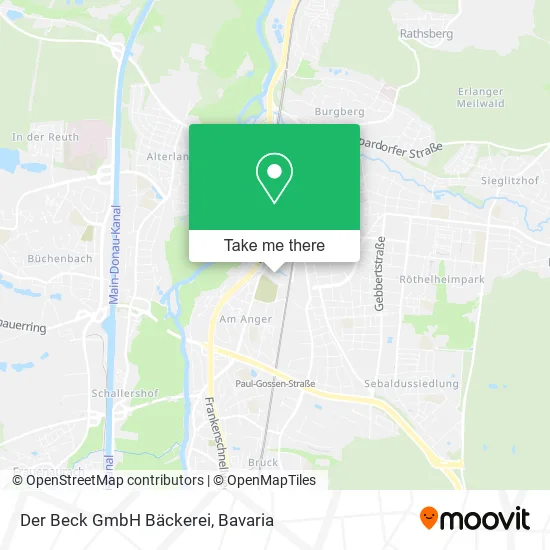 Карта Der Beck GmbH Bäckerei