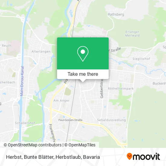 Карта Herbst, Bunte Blätter, Herbstlaub