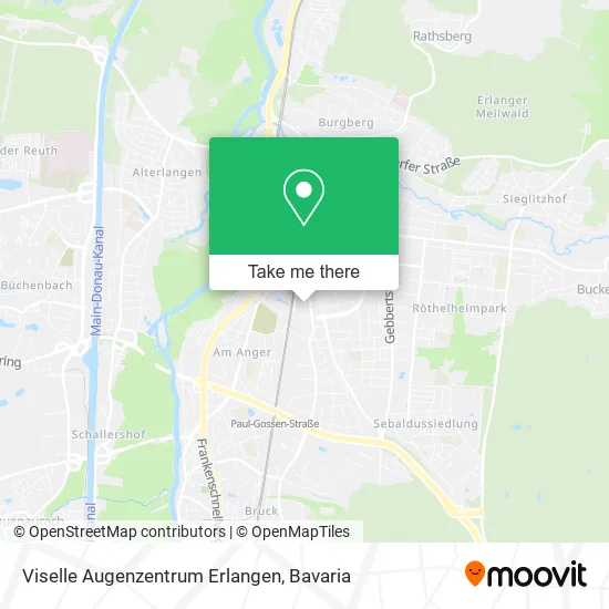 Карта Viselle Augenzentrum Erlangen
