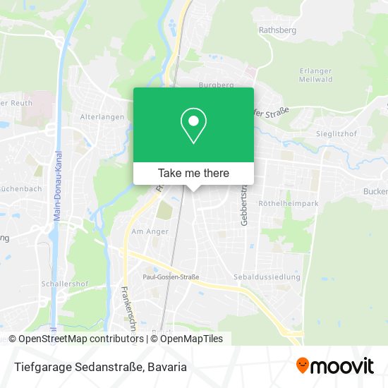 Tiefgarage Sedanstraße map