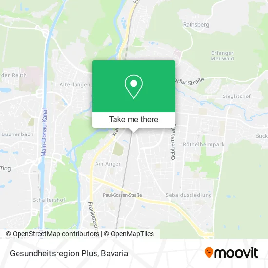 Карта Gesundheitsregion Plus