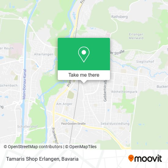 Tamaris Shop Erlangen map