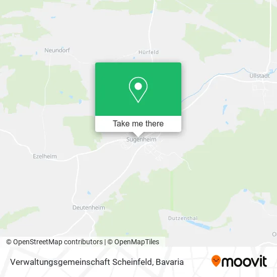 Карта Verwaltungsgemeinschaft Scheinfeld