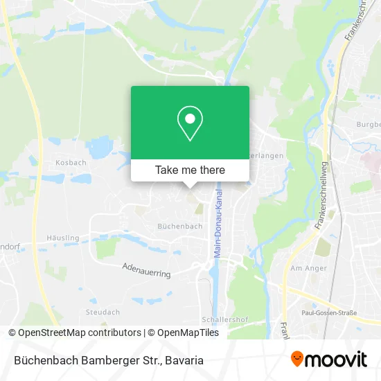 Карта Büchenbach Bamberger Str.