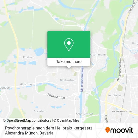 Карта Psychotherapie nach dem Heilpraktikergesetz Alexandra Münch