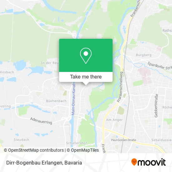 Карта Dirr-Bogenbau Erlangen