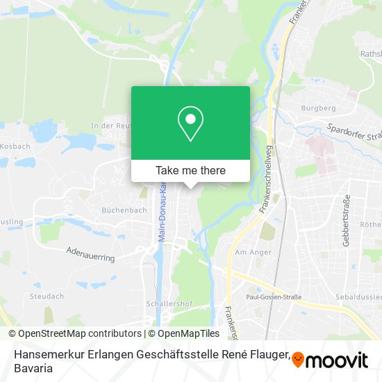 Hansemerkur Erlangen Geschäftsstelle René Flauger map