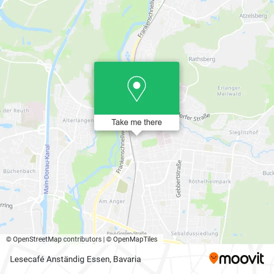 Карта Lesecafé Anständig Essen
