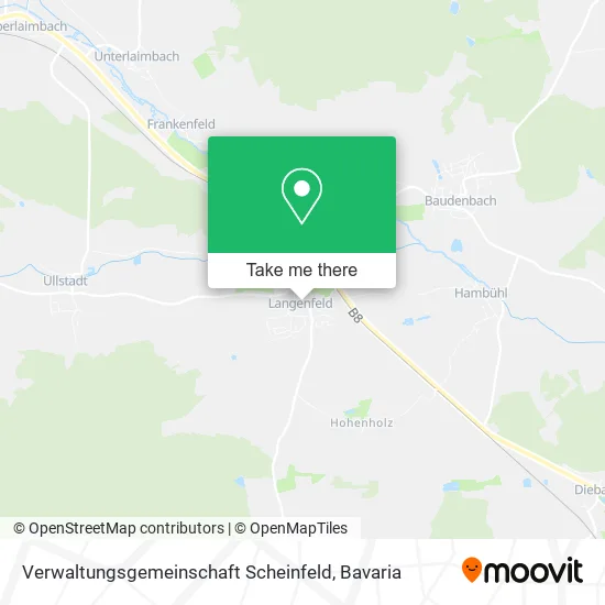 Карта Verwaltungsgemeinschaft Scheinfeld