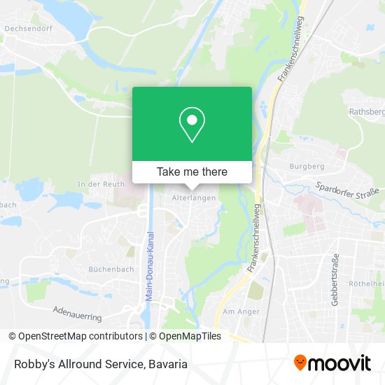 Robby's Allround Service map