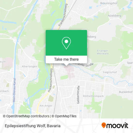 Карта Epilepsiestiftung Wolf