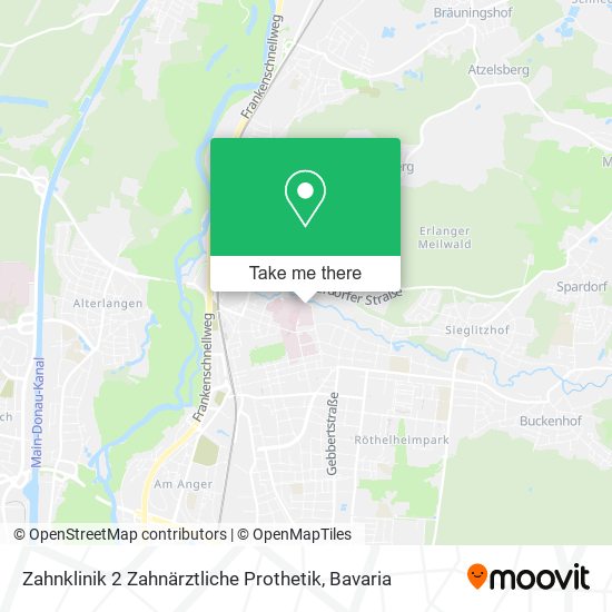 Карта Zahnklinik 2 Zahnärztliche Prothetik