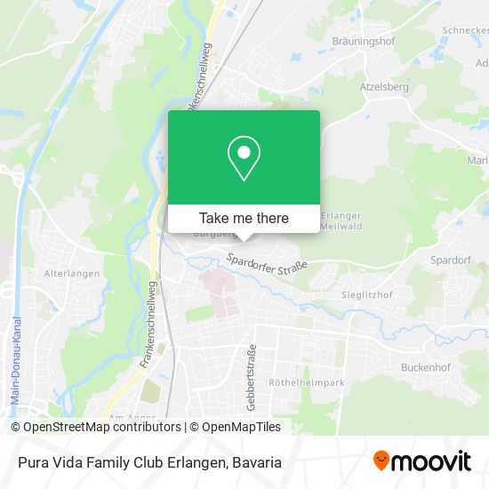 Pura Vida Family Club Erlangen map