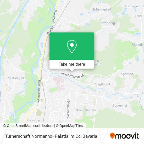 Turnerschaft Normanno- Palatia im Cc map