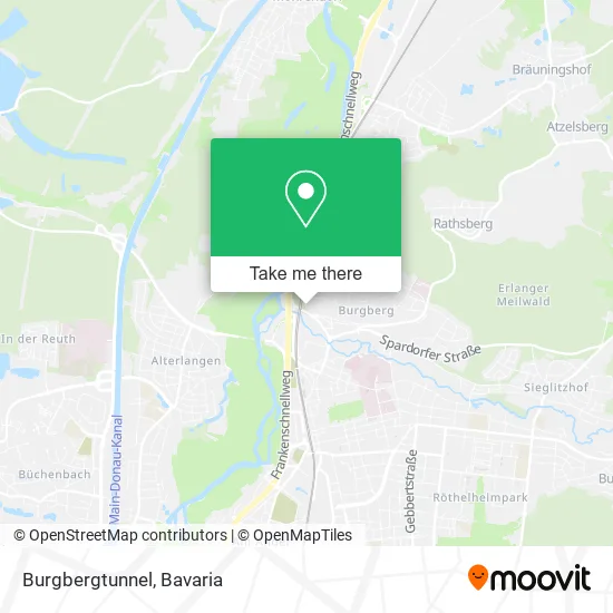 Карта Burgbergtunnel