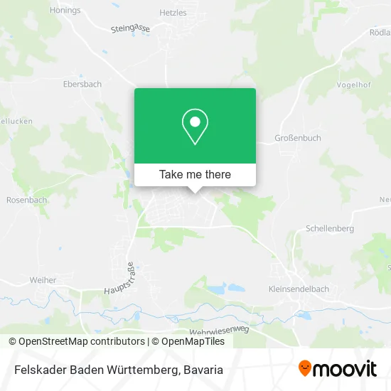 Карта Felskader Baden Württemberg
