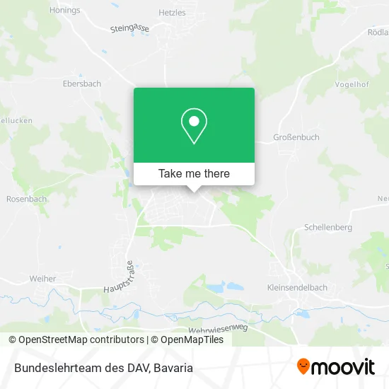 Карта Bundeslehrteam des DAV