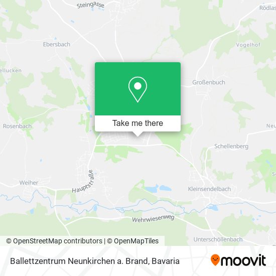 Карта Ballettzentrum Neunkirchen a. Brand