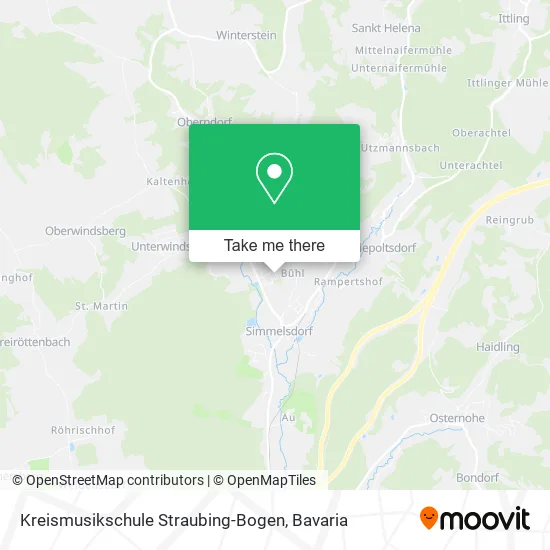 Карта Kreismusikschule Straubing-Bogen