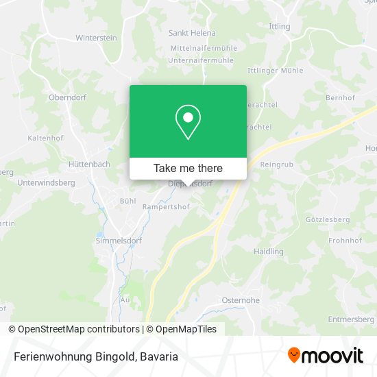 Ferienwohnung Bingold map