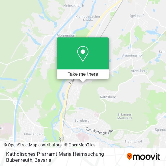 Карта Katholisches Pfarramt Maria Heimsuchung Bubenreuth