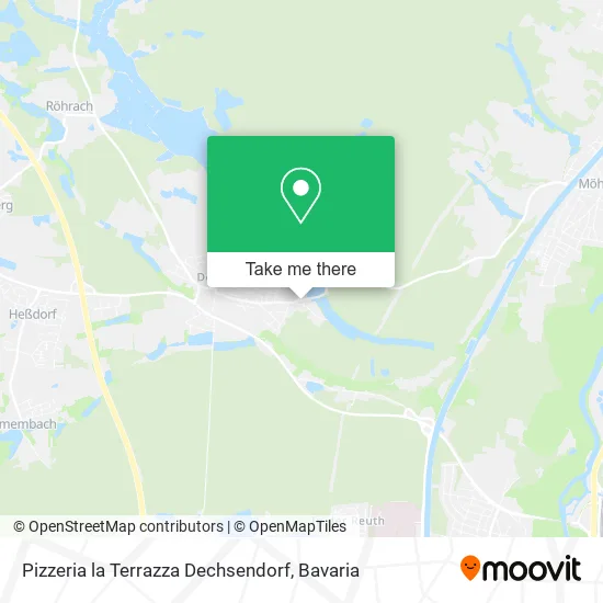 Карта Pizzeria la Terrazza Dechsendorf