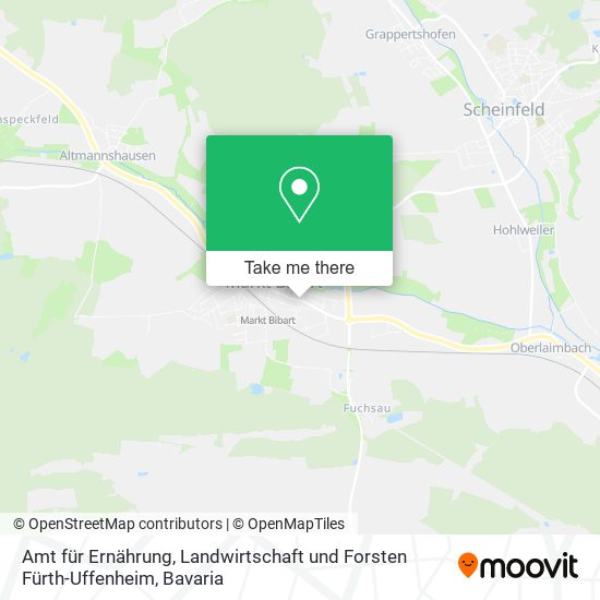 Amt für Ernährung, Landwirtschaft und Forsten Fürth-Uffenheim map